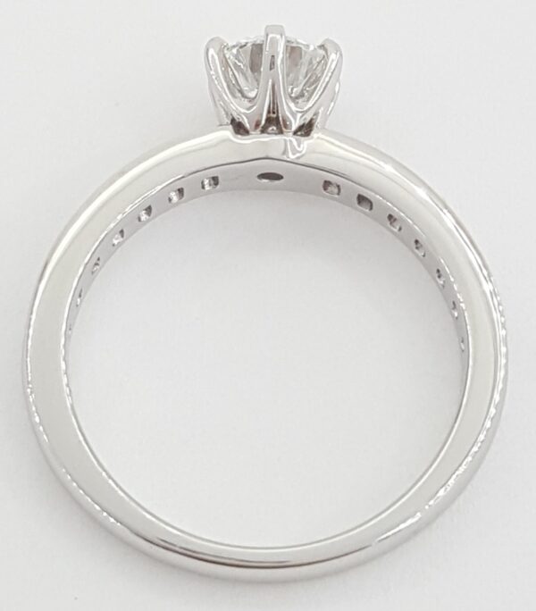 Tiffany & Co Channel-Set Diamond Engagement Ring 0.64 ct Platinum Retail $6,300