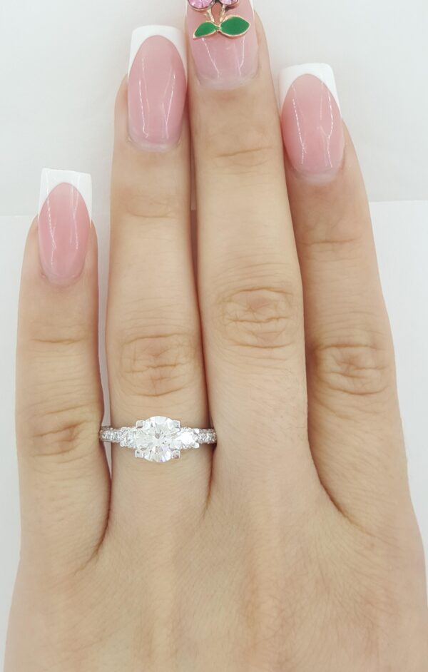 Tacori Round Diamond Three-Stone Engagement Ring 1.57 ct Platinum Rtl $18,990