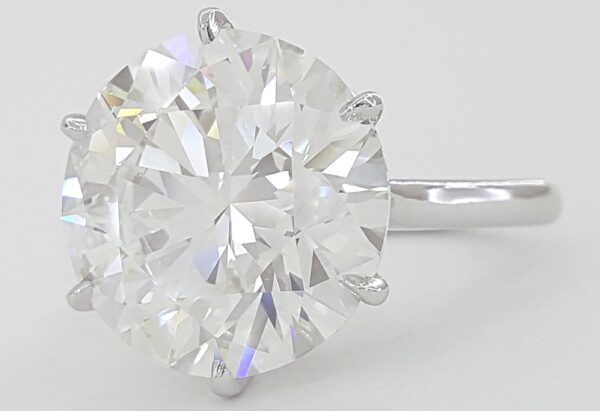 Round Brilliant Cut Diamond Solitaire Engagement Ring 9.49 ct Platinum Rtl $850K