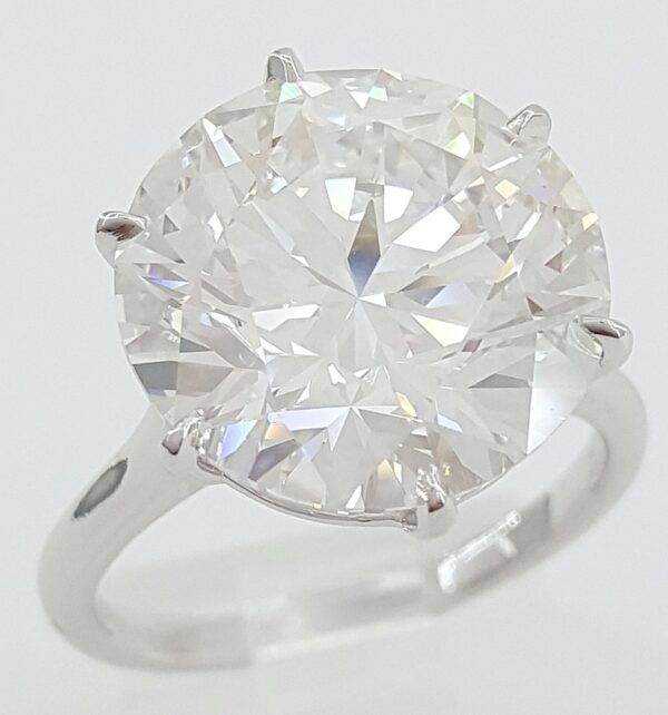 Round Brilliant Cut Diamond Solitaire Engagement Ring 9.49 ct Platinum Rtl $850K