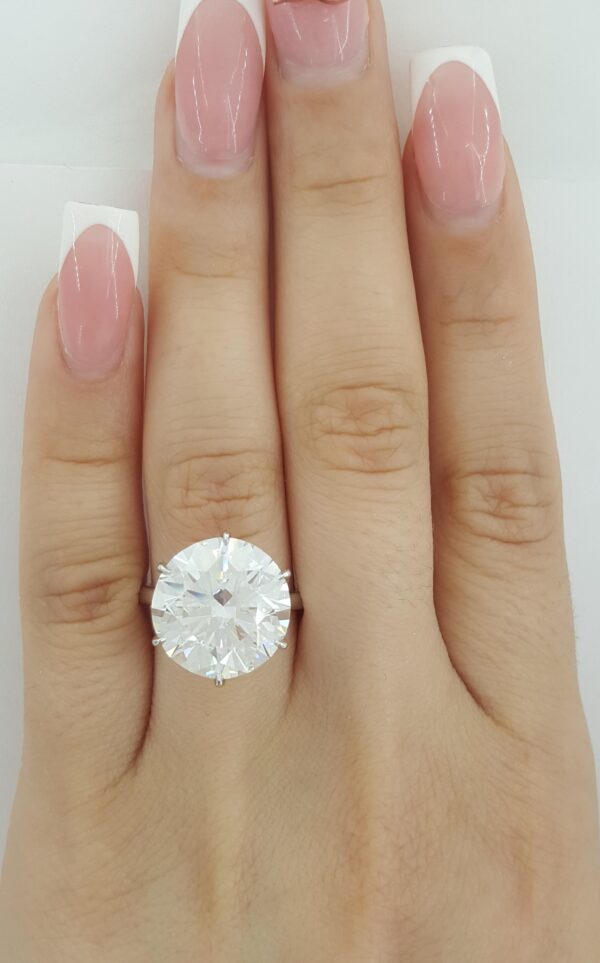 Round Brilliant Cut Diamond Solitaire Engagement Ring 9.49 ct Platinum Rtl $850K