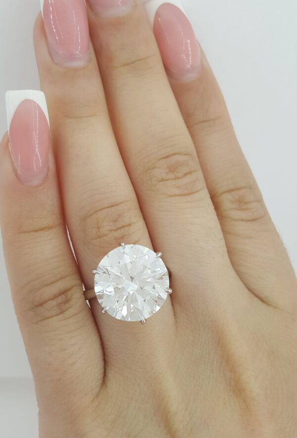 Round Brilliant Cut Diamond Solitaire Engagement Ring 9.49 ct Platinum Rtl $850K
