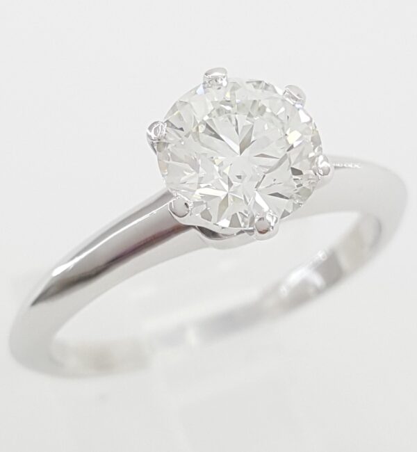 Tiffany & Co Round Diamond Solitaire Platinum Engagement Ring 1.01 ct Rtl $15.8k