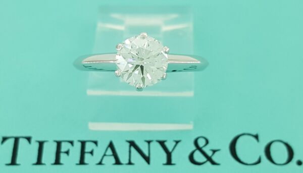 Tiffany & Co Round Diamond Solitaire Platinum Engagement Ring 1.01 ct Rtl $15.8k