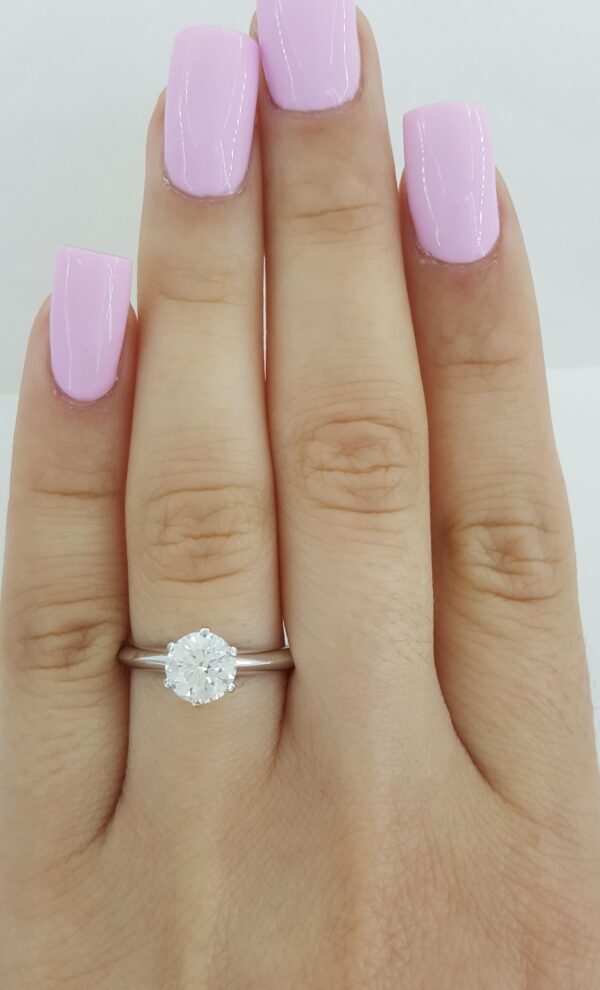 Tiffany & Co Round Diamond Solitaire Platinum Engagement Ring 1.01 ct Rtl $15.8k