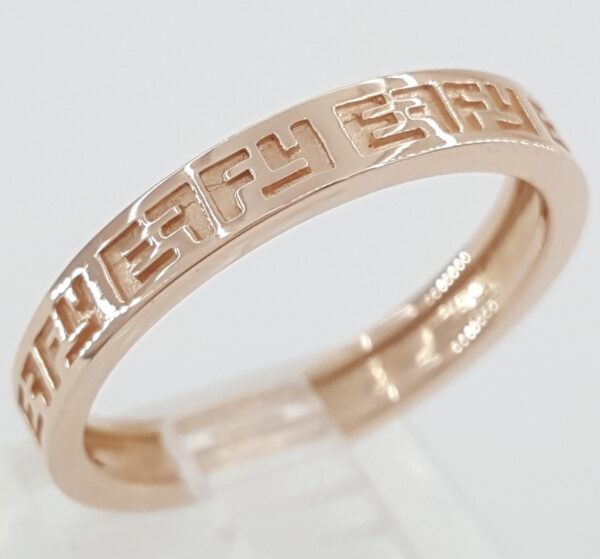Effy Rose Gold Band Ring 3.5 mm 14k Size 8