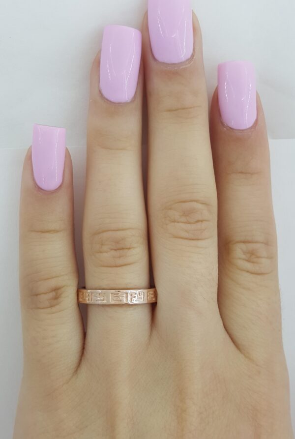 Effy Rose Gold Band Ring 3.5 mm 14k Size 8