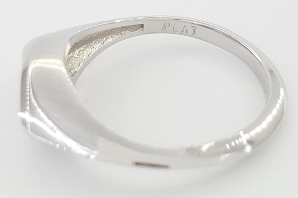 Marquise Diamond Sideway Solitaire Ring 0.63 ct Evil Eye Platinum Retail $3,995