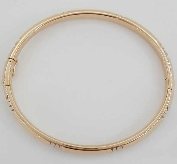 TIFFANY & CO Atlas 18K Rose Gold Wide Bangle Bracelet 32.3 grams 6.5"