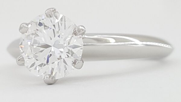 Tiffany & Co Round Diamond Solitaire Engagement Ring 1.06 ct Platinum Rt $24K