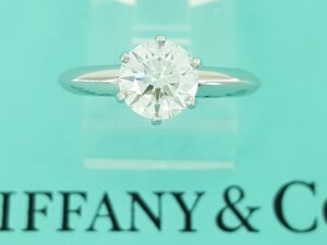 Tiffany & Co Round Diamond Solitaire Engagement Ring 1.06 ct Platinum Rt $24K