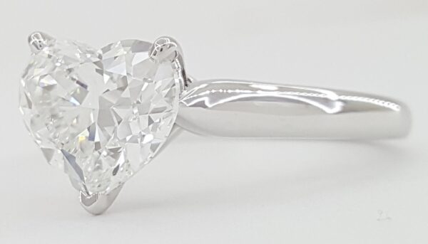 Cartier Solitaire 1895 Heart Diamond Engagement Ring 2.09 ct Platinum Rtl $70K