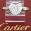 Cartier Solitaire 1895 Heart Diamond Engagement Ring 2.09 ct Platinum Rtl $70K