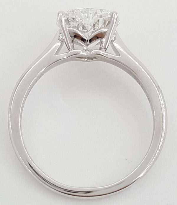 Cartier Solitaire 1895 Heart Diamond Engagement Ring 2.09 ct Platinum Rtl $70K