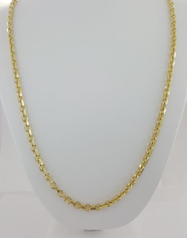 14K Yellow Gold Anchor Link Chain Necklace 28" 51.3 Grams 4.5 mm