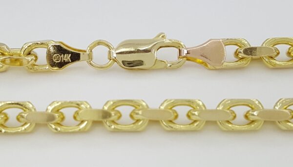 14K Yellow Gold Anchor Link Chain Necklace 28" 51.3 Grams 4.5 mm