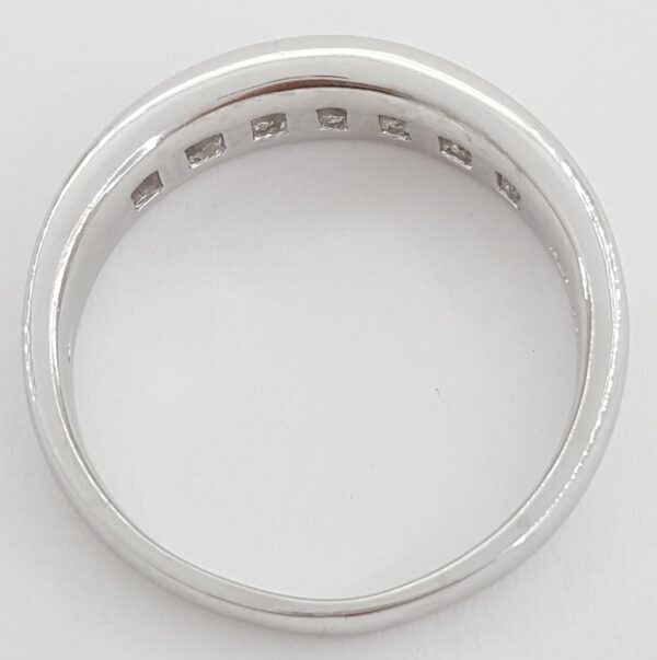 Channel Set Round Diamond Gents Platinum Wedding Band 1 ct 6.5mm Retail $2,999