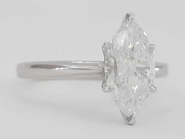 Marquise Diamond Engagement Ring Platinum 1.72 ct GIA D/VVS2 Retail 35K