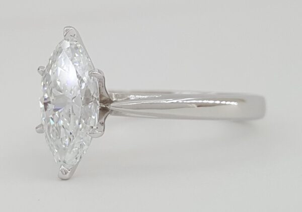 Marquise Diamond Engagement Ring Platinum 1.72 ct GIA D/VVS2 Retail 35K