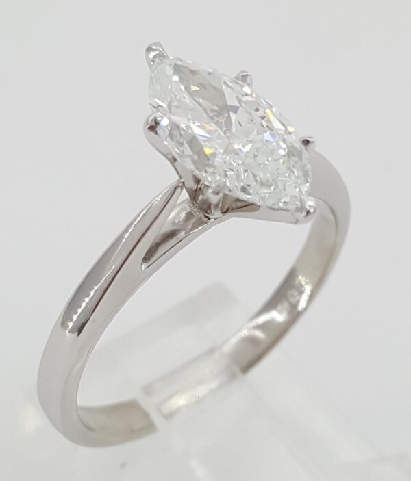 Marquise Diamond Engagement Ring Platinum 1.72 ct GIA D/VVS2 Retail 35K