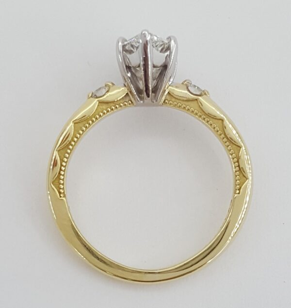 TACORI Sculpted Crescent 56-2 Marquise Diamond Engagement Ring 1.08 ct GIA 18K
