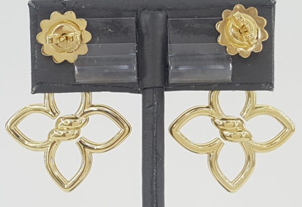 Roberto Coin Cialoma Diamond Flower Drop Earrings 0.15 ct 18K Yellow Gold $6,030