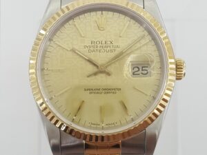 Rolex DateJust 16233 36 mm SS & Yellow Gold Jubilee Dial 8.4" 1988