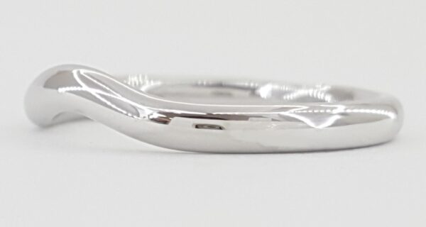 Tiffany & Co Elsa Peretti Curved Wedding Band Ring Platinum 2.2 mm Retail $1150