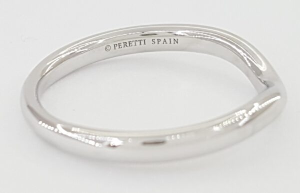 Tiffany & Co Elsa Peretti Curved Wedding Band Ring Platinum 2.2 mm Retail $1150