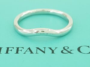 Tiffany & Co Elsa Peretti Curved Wedding Band Ring Platinum 2.2 mm Retail $1150
