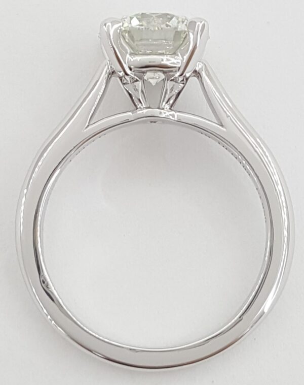 Cartier Solitaire 1895 Round Diamond Engagement Ring 1.84 ct Platinum Rtl $45K