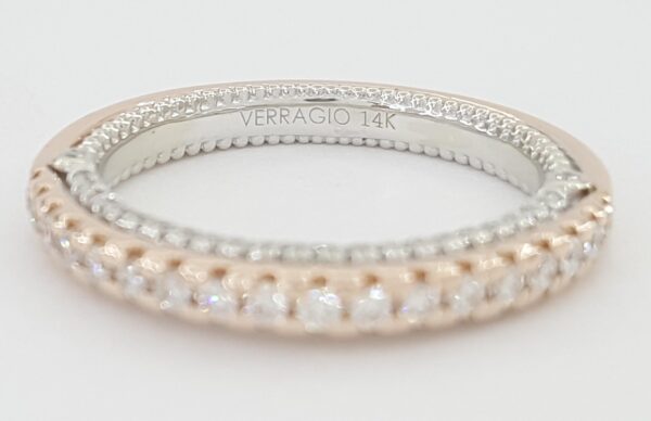 Verragio Couture Diamonds Wedding Band 14k Rose & White Gold 0.4 ct Retail $4.4K