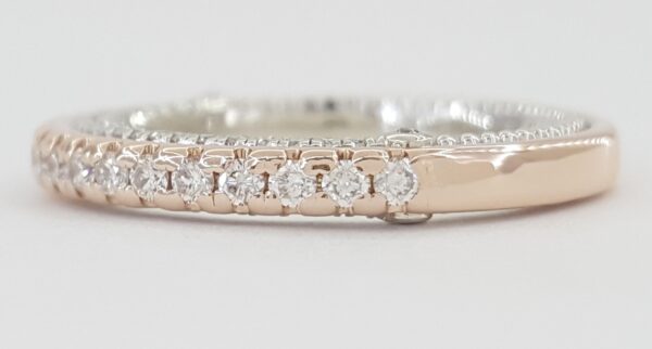 Verragio Couture Diamonds Wedding Band 14k Rose & White Gold 0.4 ct Retail $4.4K