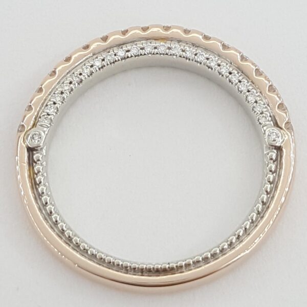 Verragio Couture Diamonds Wedding Band 14k Rose & White Gold 0.4 ct Retail $4.4K
