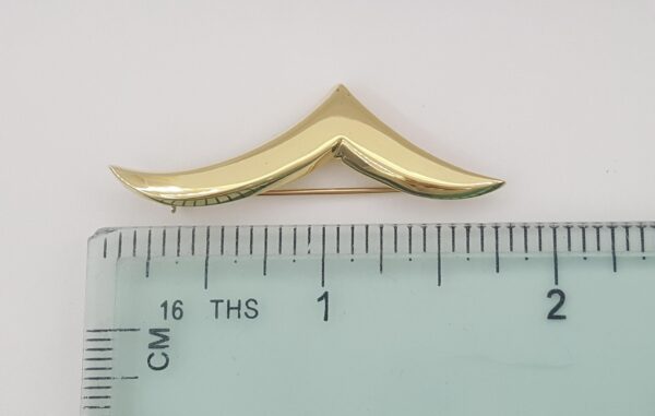 Tiffany & Co 1980's Vintage 18K Yellow Gold Seagull Brooch / Pin 1.7"