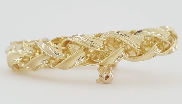 Tiffany & Co Vintage Circle Brooch Pin 14K Yellow Gold 12.8g 1.53" 1970's