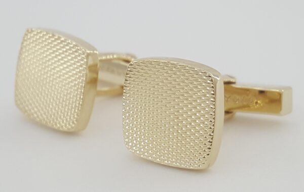 Vintage Tiffany & Co 14k Yellow Gold Square Cufflinks 11.7 Grams 1970s