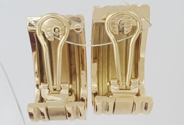 Tiffany & Co 18K Yellow Gold Atlas Clip On Earclip Earrings 26 Grams