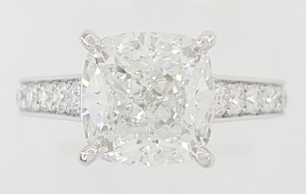 Cartier 1895 Cushion Diamond Solitaire Engagement Ring 4.03 ct Rtl $150K