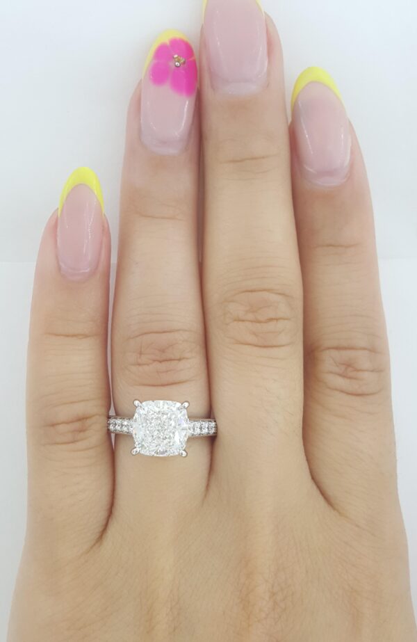 Cartier 1895 Cushion Diamond Solitaire Engagement Ring 4.03 ct Rtl $150K