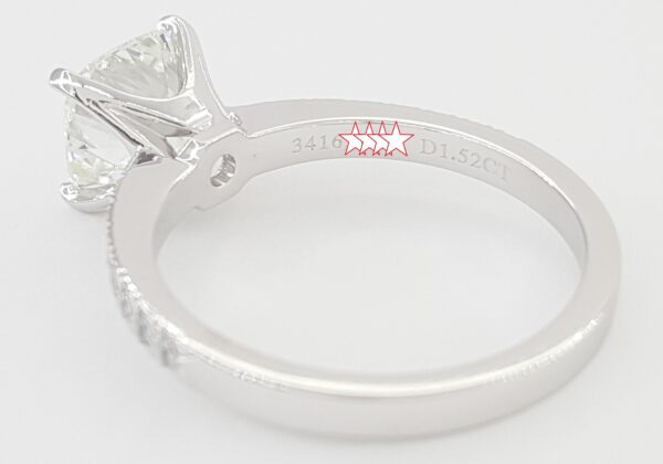 Tiffany & Co Novo Cushion Cut Diamond Engagement Ring 1.67 ct Plat Rtl $29,500