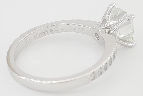 Tiffany & Co Novo Cushion Cut Diamond Engagement Ring 1.67 ct Plat Rtl $29,500