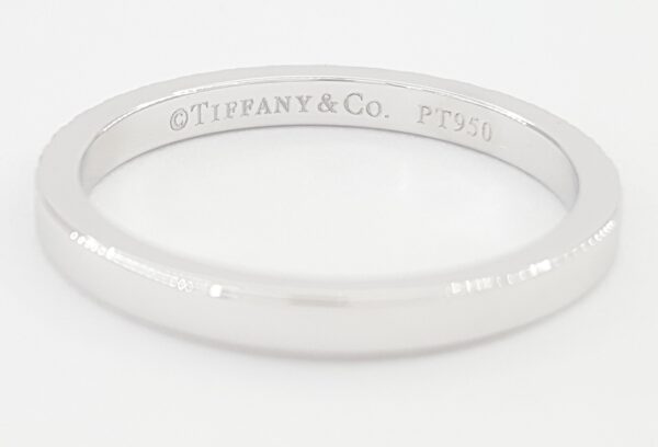 Tiffany & Co Novo ® Half Circle Diamond Wedding Band Ring 0.25 ct Platinum 2 mm
