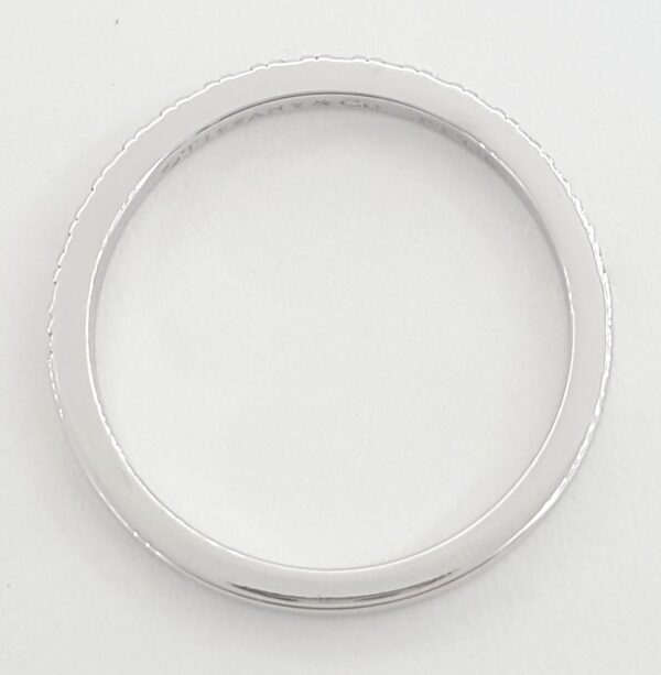Tiffany & Co Novo ® Half Circle Diamond Wedding Band Ring 0.25 ct Platinum 2 mm