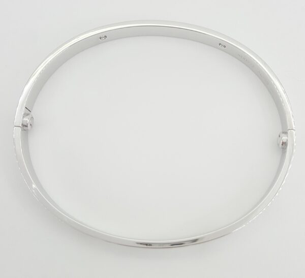 Cartier LOVE 18K White Gold 4 Diamonds Bracelet 0.42 ct SIZE 20 Retail $12.7K