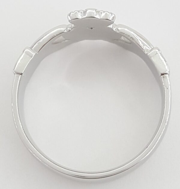 Claddagh Platinum Ring 12 mm 11.2 Grams