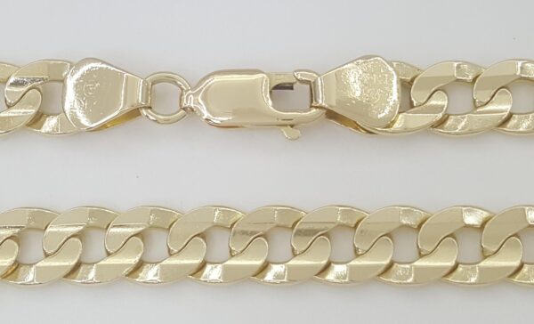 Yellow Gold Cuban Chain Necklace Solid 14K Yellow Gold 24" 47.5 Grams 7mm Italy