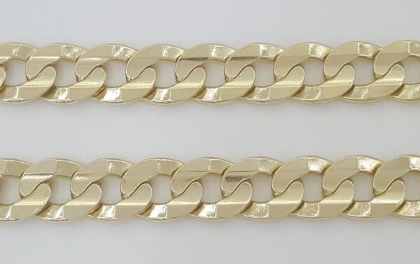 Yellow Gold Cuban Chain Necklace Solid 14K Yellow Gold 24" 47.5 Grams 7mm Italy