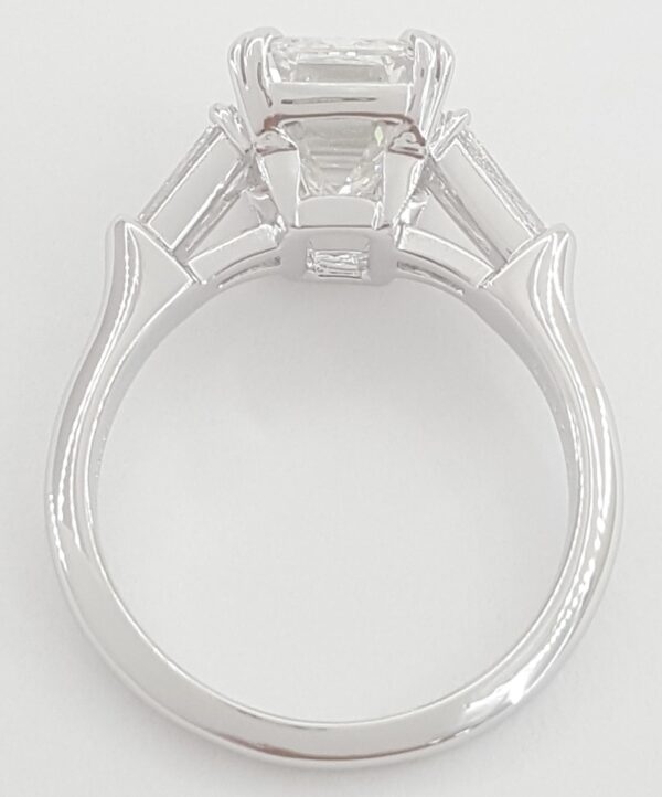Harry Winston Classic Emerald Cut Diamond Engagement Ring 4.12 ct Retail $200K