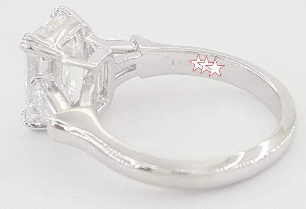 Harry Winston Classic Emerald Cut Diamond Engagement Ring 4.12 ct Retail $200K